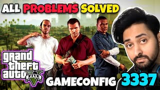 FIXED GTA 5 CRASH PROBLEM SOLVED  GAMECONFIG 3337  GTA 5 MODS 2024  HINDIURDU  THE NOOB [upl. by Notnelc679]