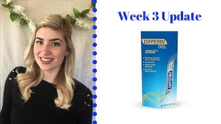 Differin Gel Retinoid Treatment  Week 3 Update [upl. by Weld]