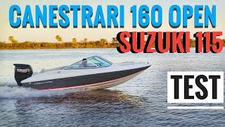 Test Canestrari 160 Open Suzuki 115hp 2018 ►DRONE◄ [upl. by Derdle]