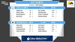 Settle CC 2nd XI v Netherfield CC Cumbria Netherfield CC Cumbria  3rd XI [upl. by Luna]