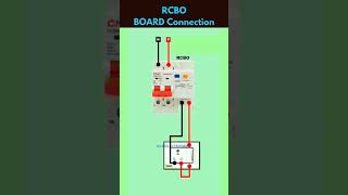 RCBO BOARD Connectionrcbo wiringconnection boardconnection wiring rcb electrical [upl. by Henryson]