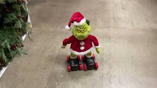 Home Depot Christmas Grinch Roller Skating [upl. by Menard]