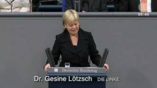 Gesine Lötzsch DIE LINKE Menschen vor Spekulanten  Taliban in Nadelstreifen  schützen [upl. by Waneta]