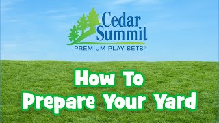 How to Prepare your Yard for a Play Set Installation [upl. by Muhcan]