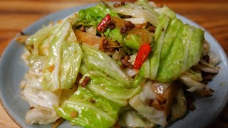 Cabbage cooked like this is delicious  still crunchy and fresh  Delicious food [upl. by Joelynn]