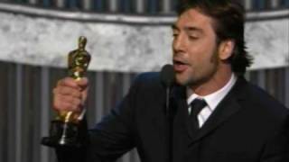 Javier Bardem winning Best Supporting Actor 80th Oscars 2008 [upl. by Idnak728]