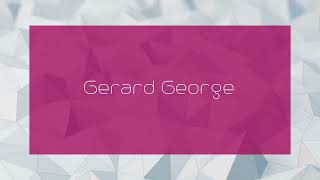 Gerard George  appearance [upl. by Iidnarb710]