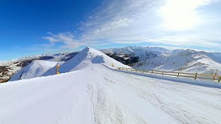 Saalbach Hinterglemm  Austria Ski  Skiing with kids  742a  58 km 1170 m down Wide camera [upl. by Annayrb161]