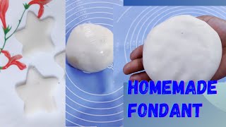 HOMEMADE VEG FONDANT  HOW TO MAKE FONDANT NO GELATIN  FOR CAKE DECORATION  ONLY 2 INGREDIENTS [upl. by Maddi]