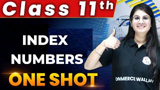 Index Numbers  1 Shot  Everything Covered  Class 11th  Statistics 🔥 [upl. by Erasme469]