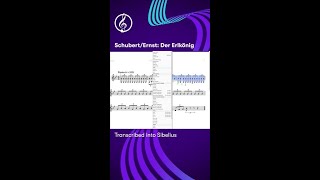 🎵 SchubertErnst Erlkönig Transcribed into Sibelius [upl. by Lurlene]