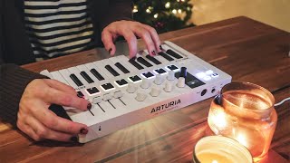 making a cozy winter lofi beat with the arturia minilab mk3 amp ableton live [upl. by Yorgerg715]