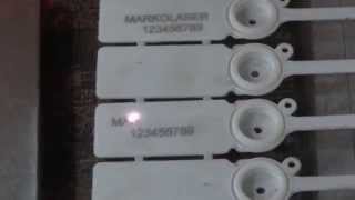 Laser marking on plastic container seals [upl. by Mccoy]