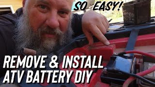 How to Replace ATV Battery Yourself for CHEAP DIY Repair [upl. by Saunders464]