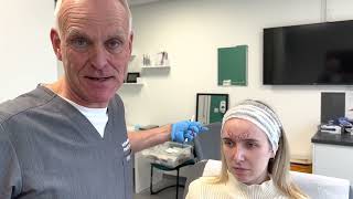 Where to Inject Botox for Forehead Lines  Frontalis  Cosmetic Courses Mr Adrian Richards [upl. by Chin]