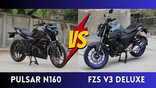 Yamaha Fzs V3 Deluxe VS Bajaj Pulsar N160 🤔🤫  কোনটা সেরা The Instructor [upl. by Grados]