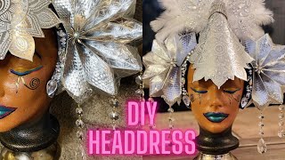 DIY Headdress  DIY SHOWGIRL HEADDRESS  DIY Carnival Headdress  DIY Crown  DIY Paper Crown [upl. by Ielhsa]