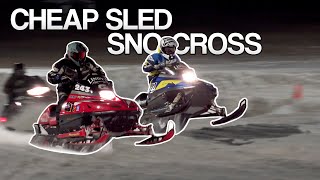 CHEAP SLED SNOCROSS [upl. by Atnovart727]