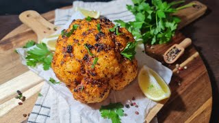 Whole Roasted Cauliflower Recipe  Easy Delicious amp Vegan 🌱🧄🔥 [upl. by Kampmeier974]