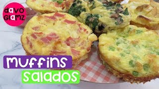 Muffins Salados Omelet De Huevo 6 Versiones Diferentes  DavoGlamz [upl. by Prasad]