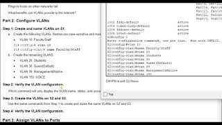 Packet Tracer 3312  VLAN Configuration [upl. by Nnyled]