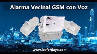 Alarma Vecinal con Identificador de Control por Voz y GSM [upl. by Carlina841]