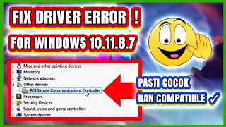 How to Resolve PCI Simple Communications Controller Driver Error  PC Laptop [upl. by Vilma883]