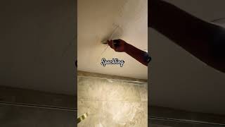 Spackling bathroom ceiling after roof got fixed [upl. by Sej]