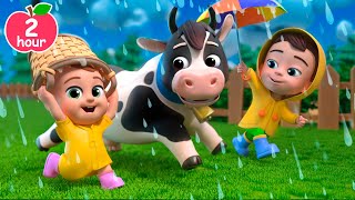 Rain Rain Go Away Farm Version More Lalafun Nursery Rhymes amp Kids Songs [upl. by Bunde188]