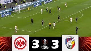 Eintracht Frankfurt gegen Viktoria Plzeň 33  Europa League 2425  Spielen Höhepunkte [upl. by Agon]