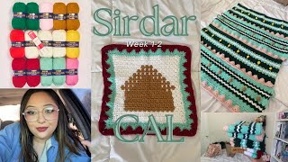 Sirdar Christmas Blanket CAL Weeks 12 [upl. by Arratahs219]