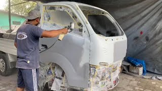 RESTORASI ISUZU TRAGA HABIS KECELAKAAN bodyrepair isuzu pickup [upl. by Lebatsirhc980]