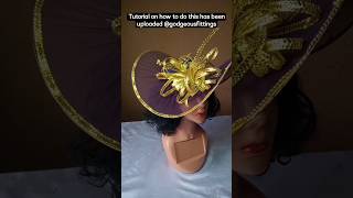 This Fascinator is fascinating 😍Tutorial on how to make this have been uploaded diy fascinator [upl. by Calida]