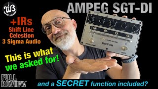 Worth the wait the NEW SGTDI preamp pedal from AMPEG [upl. by Bazar370]