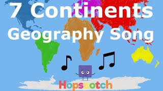 Seven Continents Geography Song [upl. by Selec]