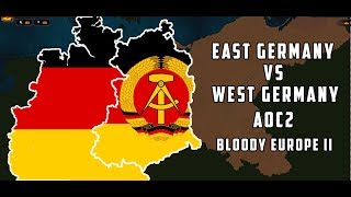 AOC2 East Germany vs West Germany 3 Round  Bigger German Map Bloody Europe II [upl. by Ettenahc]