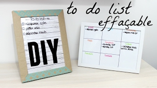 DIY cadre to do list effaçable en carton [upl. by Yannodrahc]