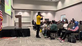 Minister Cribbs Keynote Speaker at QCMP Youth Leadership Day  powerful message for the youth🫡 [upl. by Tteve]