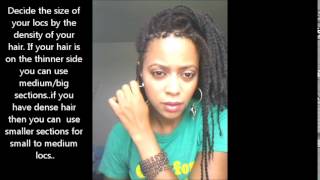 How to install and loc hair with small Marley Twists Great protective and transitional style [upl. by Eiramaliehs]