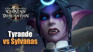 Tyrande vs Sylvanas Cutscene Patch 91  Chains of Domination  World of Warcraft Shadowlands [upl. by Wiley]