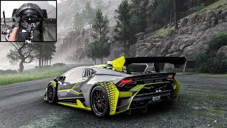 1200HP Lamborghini Huracán Super Trofeo EVO  Forza Horizon 5  Steering Wheel Gameplay [upl. by Axela]