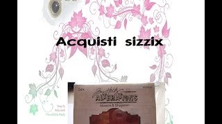 ACQUISTI SIZZIX fustelle varie e texture [upl. by Lyris]