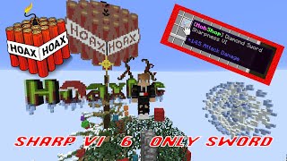 How to make an ONLY Sharp 6 VI Sword in Minecraft on Hoax MC or TheArchon [upl. by Anoval]