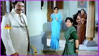 Shavukaru Janaki amp Nuthan Prasad Comedy Scene  In Samsaram Oka Chadarangam Movie [upl. by Enneiviv]