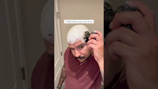 ASMR Relaxing Head Shave using DeathGripWax Burn The Ships Skull Lather Bowl and Shave Cream Set [upl. by Arrec]