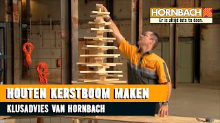 Houten kerstboom maken met HORNBACH [upl. by Llesirg]