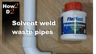 Solvent weld waste pipe system How to glue waste pipes  flo plast [upl. by Savitt]