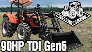 Discount Tractors  90HP 4WD TDI Gen6 [upl. by Hulbert676]