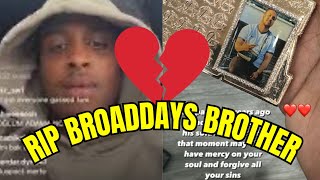 Broadday AGB reacts to brothers death 😔 [upl. by Dyana]