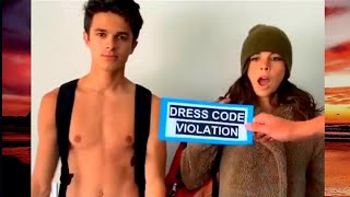 PIERSON amp BRENT DRESS CODE VIOLATION funny tiktok video 2020 [upl. by Salamanca]